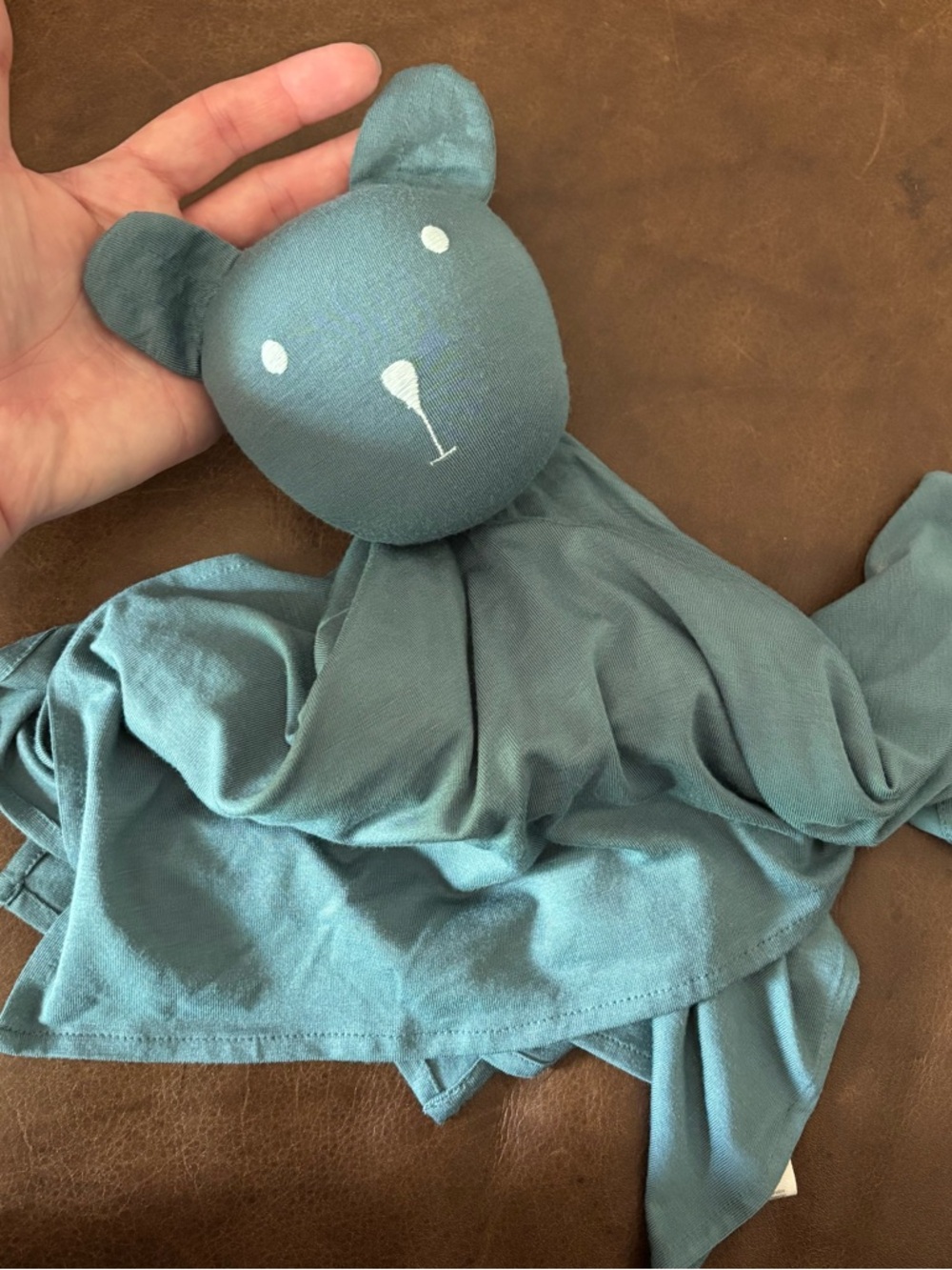 Kate Quinn Teal Baby Lovey Security Blanket